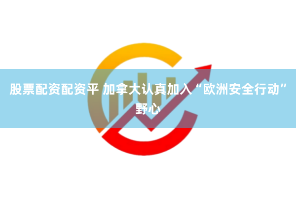 股票配资配资平 加拿大认真加入“欧洲安全行动”野心